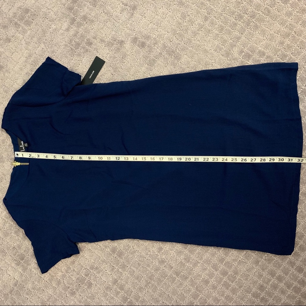 NWT-Lulu’s Dress in BLUE, Size Medium - Picture 6 of 8